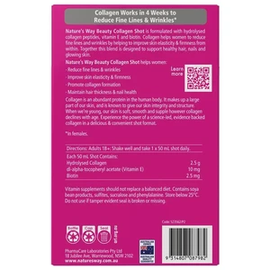 (PRE ORDER) Nature's Way Beauty Collagen Shot 10 x 50ml shelf life 2yrs